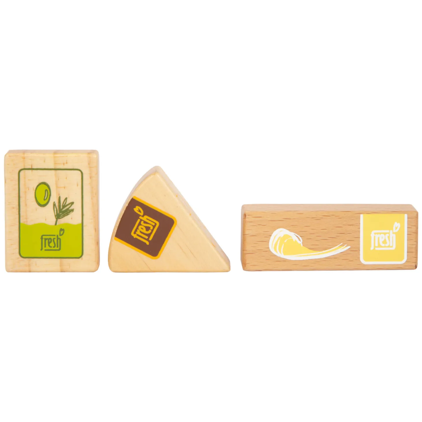 Small Foot - Houten Speeleten Vegetarisch Voedselset, 17dlg.