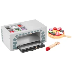 Small Foot - Houten Speeleten Pizza-oven Set, 25dlg.