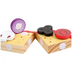 Small Foot - Houten Speeleten Pizza-oven Set, 25dlg.