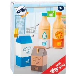 Small Foot - Houten Speeleten Dranken Set Fresh, 4dlg,