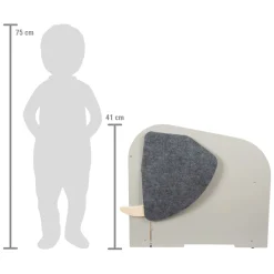 Small Foot - Houten Speelgoedbox Olifant op Wielen met Zitplek