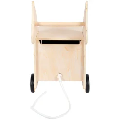 Small Foot - Houten Speelgoedbox en Trekfiguur Zebra Wildlife