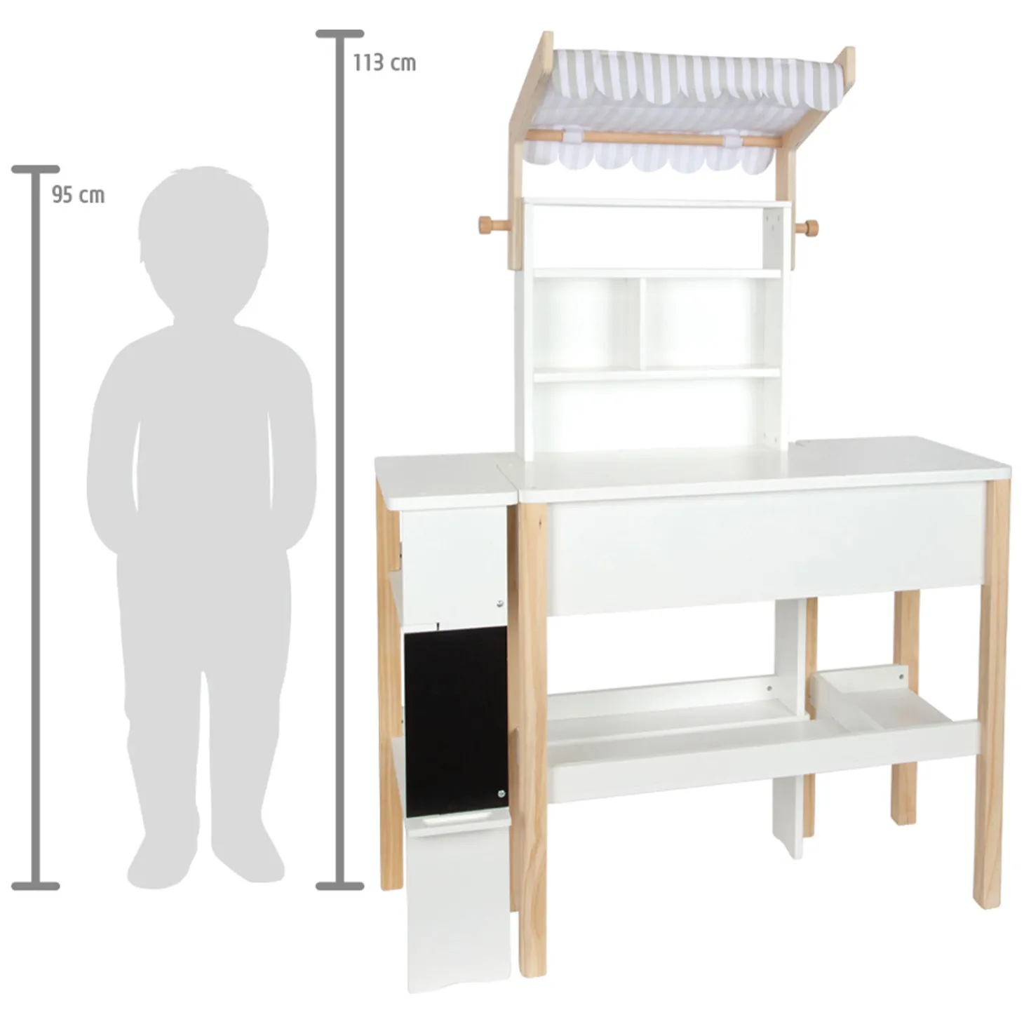 Small Foot - Houten Speelkeuken met Wasmachine, 12dlg.