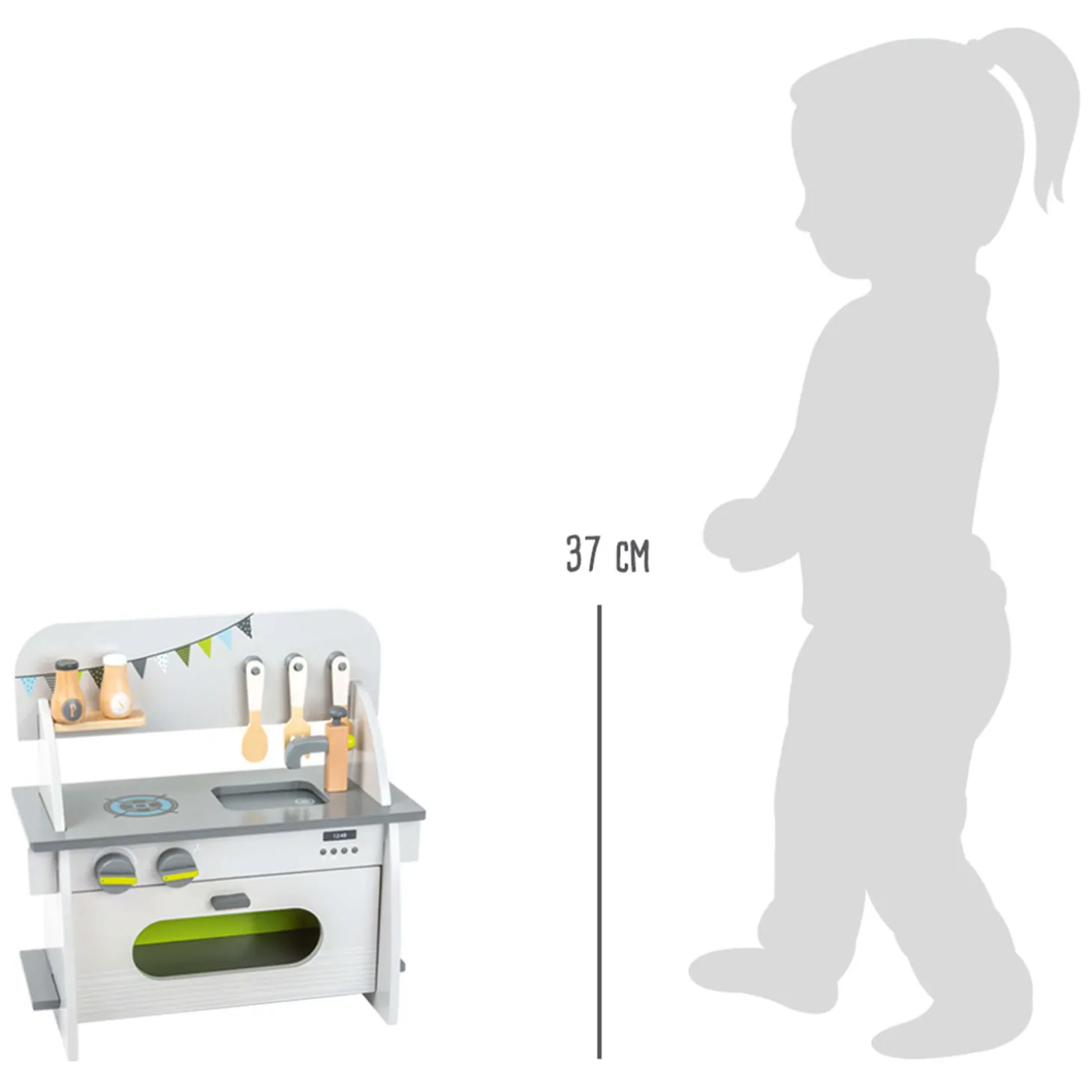 Small Foot - Houten Speelkeuken Compact, 9dlg.