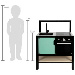 Small Foot - Houten Speelkeuken Industrieel, 6dlg.
