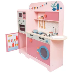 Small Foot - Houten Speelkeuken Gourmet Roze, 12dlg.