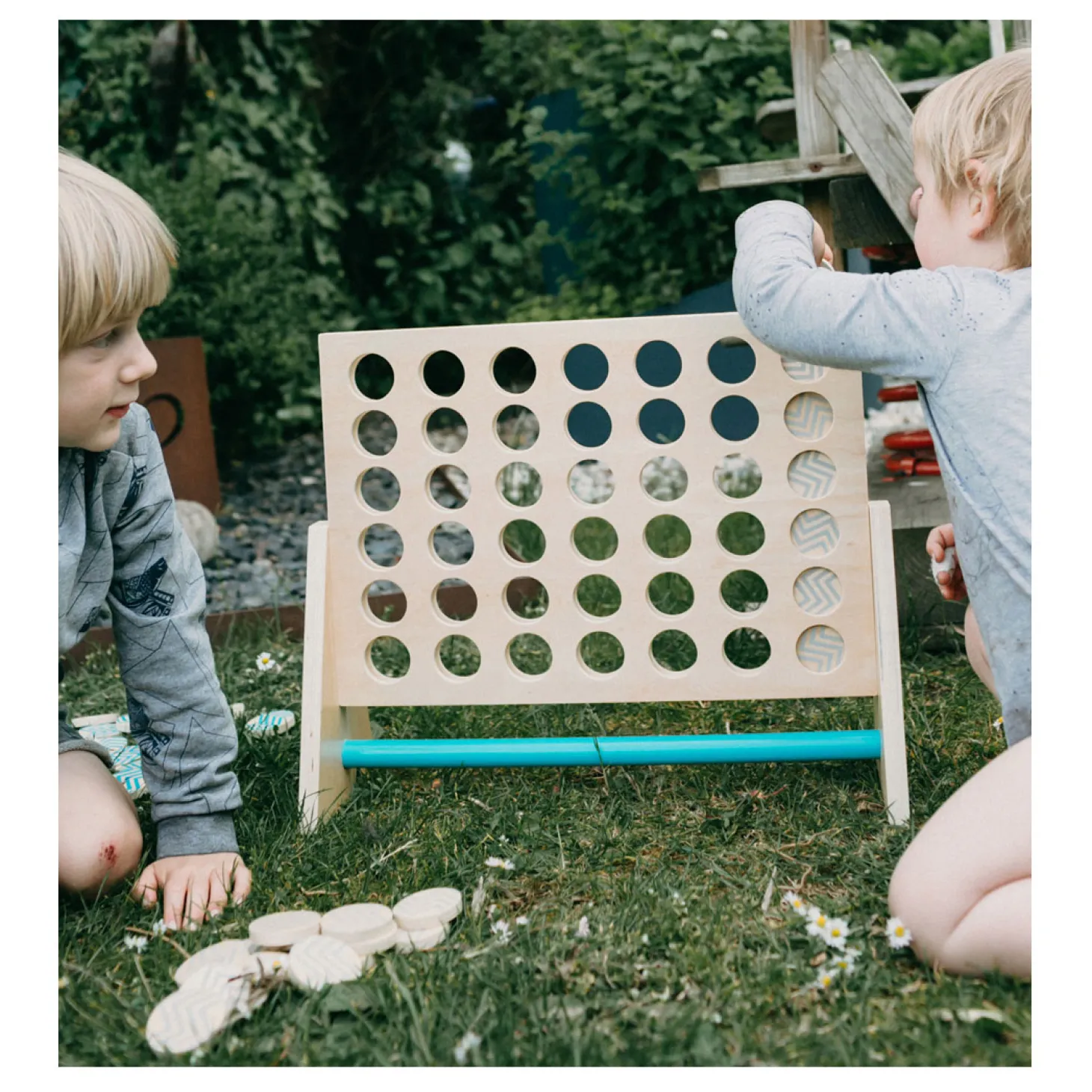 Small Foot - Houten Spel Four in a Row XXL, 43dlg.