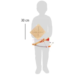 Small Foot - Houten Sportkruisboog met Doelwitbord, 4dlg.