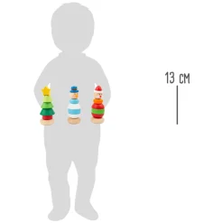 Small Foot - Houten Stapeltoren Kerstfiguur, Per Stuk