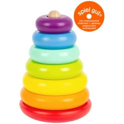 Small Foot - Houten Stapeltoren Regenboog, 7dlg.