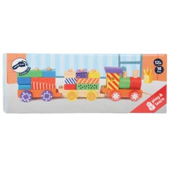 Small Foot - Houten Stapelblokken Trein, 16dlg.