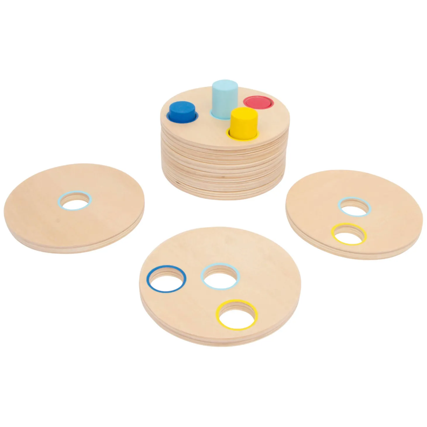 Small Foot - Houten Stapelspel Logisteck Educatief, 9dlg.