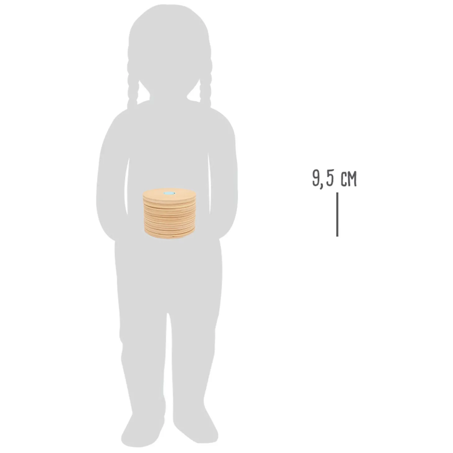 Small Foot - Houten Stapelspel Logisteck Educatief, 9dlg.