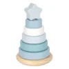 Small Foot - Houten Stapeltoren Blauw - 7dlg.