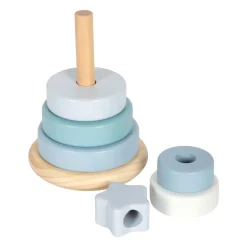 Small Foot - Houten Stapeltoren Blauw - 7dlg.