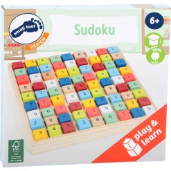 Small Foot  -  Houten Sudoku Spel Kleur, 82dlg.