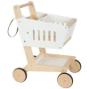 Small Foot - Houten Supermarkt Winkelwagen Wit