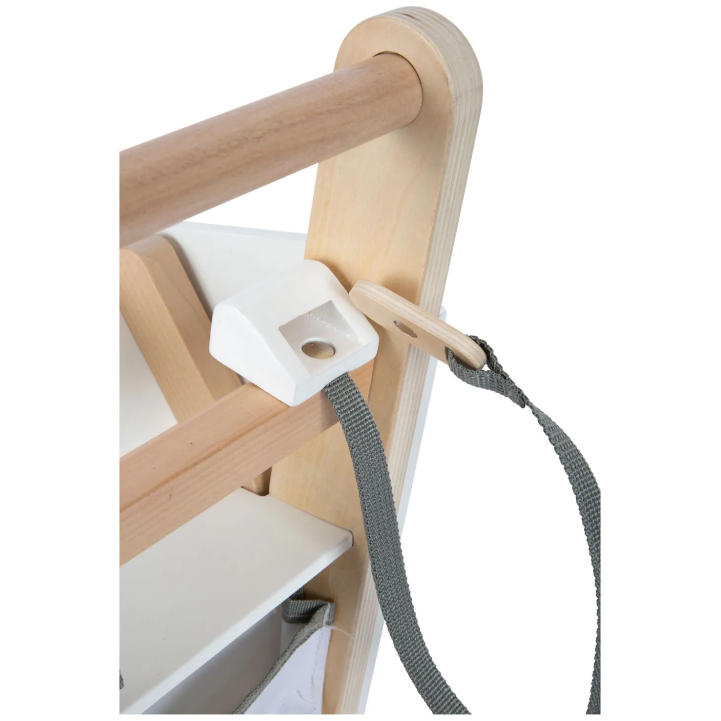 Small Foot - Houten Supermarkt Winkelwagen Wit