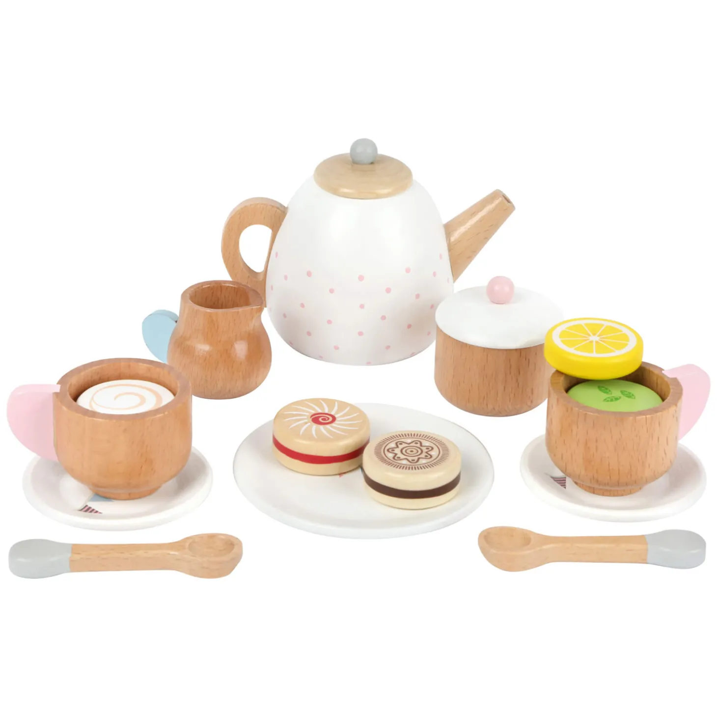 Small Foot - Houten Theeset met Speeleten, 17dlg.