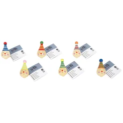Small Foot - Houten Tol Clown - 6st.
