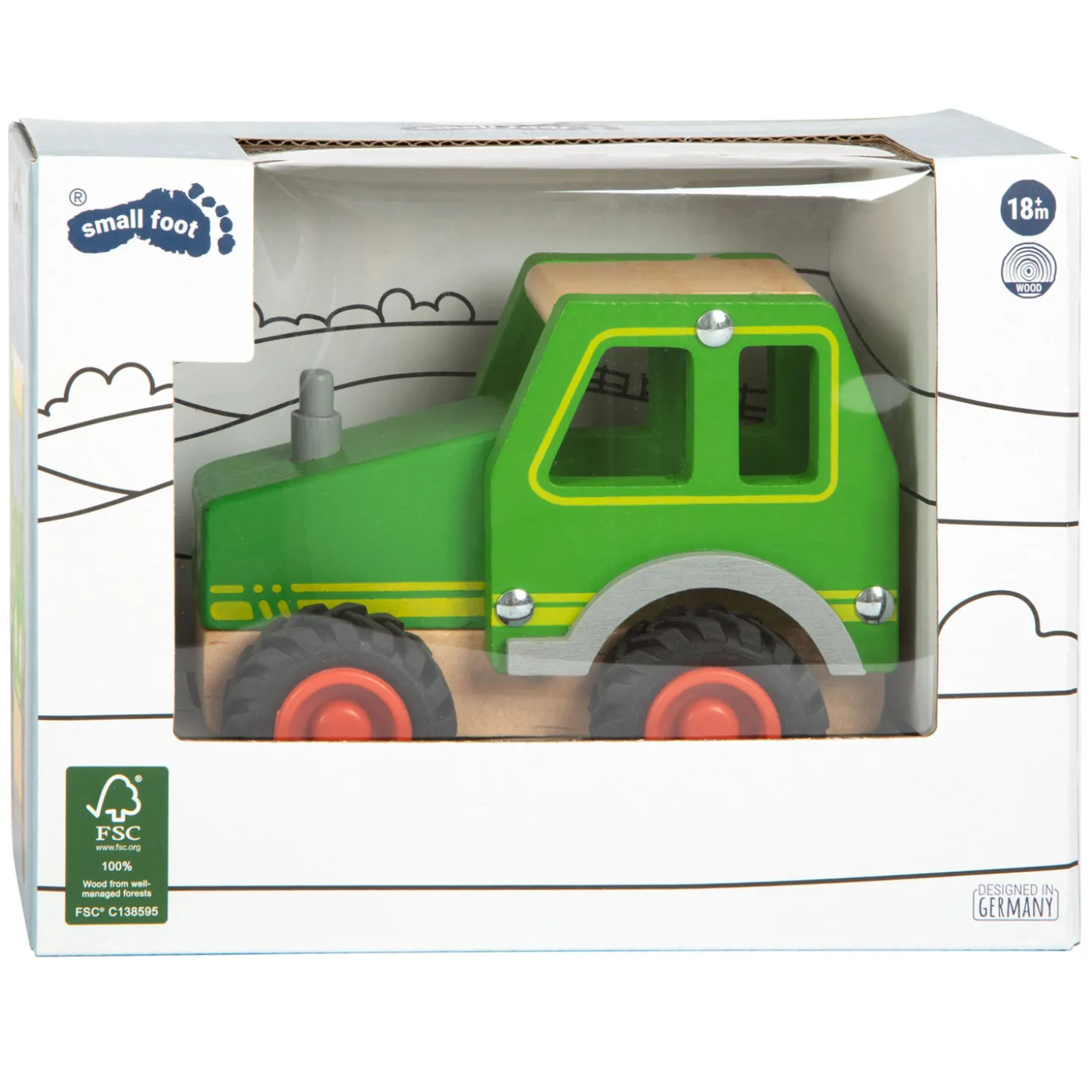 Small Foot - Houten Tractor Groen