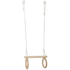 Small Foot - Houten Trapeze met Gymnastiekringen, 100cm