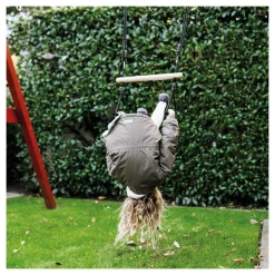 Small Foot - Houten Trapezeschommel met Gymnastiekringen Black Line