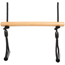 Small Foot - Houten Trapezeschommel met Gymnastiekringen Black Line