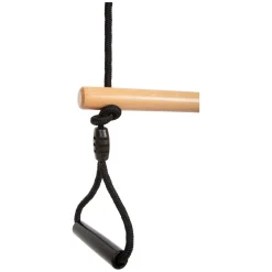 Small Foot - Houten Trapezeschommel met Gymnastiekringen Black Line