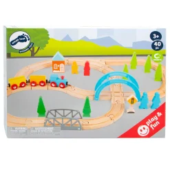 Small Foot - Houten Treinset Big Journey, 40dlg.