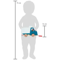 Small Foot - Houten Trekfiguur Kiepvrachtwagen