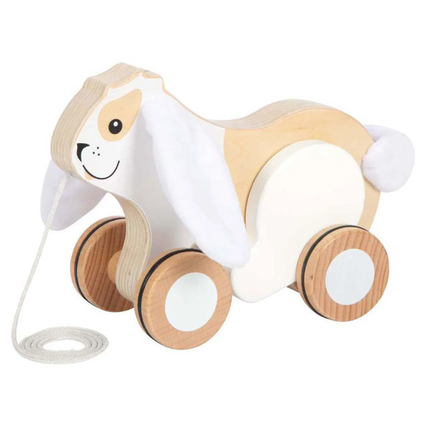 Small Foot - Houten Trekkonijn met Knisperende Oren