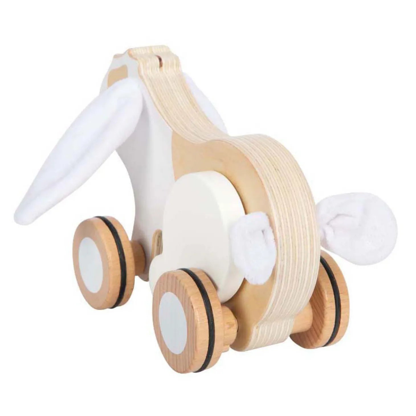 Small Foot - Houten Trekkonijn met Knisperende Oren