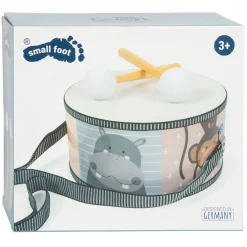 Small Foot - Houten Trommel Wilde Dieren met Stokken, 3dlg.