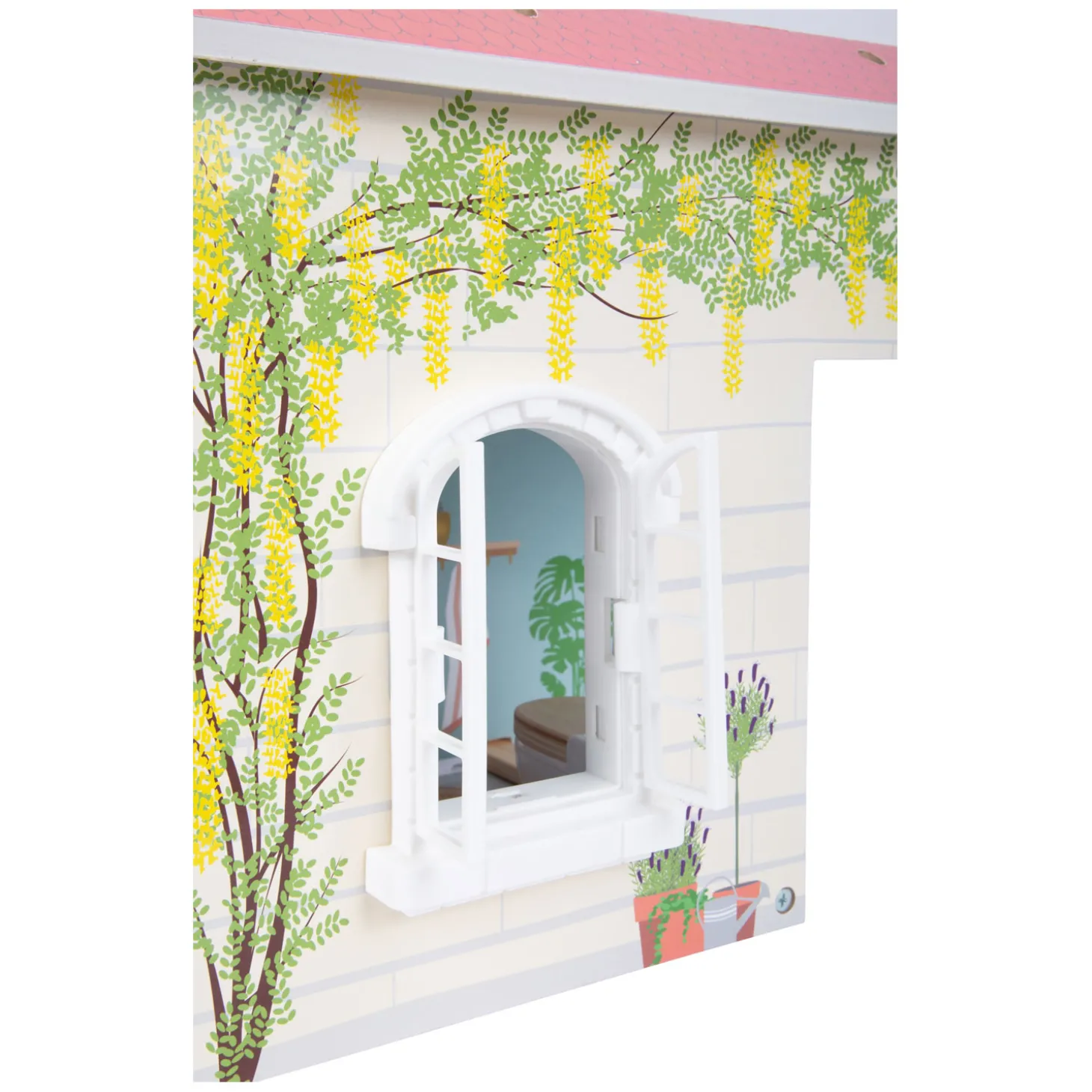 Small Foot - Houten Urban Villa Poppenhuis met Meubeltjes, 9dlg.