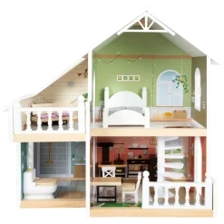 Small Foot - Houten Urban Villa Poppenhuis met Meubeltjes, 9dlg.
