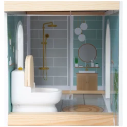 Small Foot - Houten Urban Villa Poppenhuis met Meubeltjes, 9dlg.