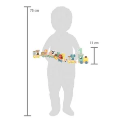 Small Foot - Houten Verjaardagtrein met Dieren