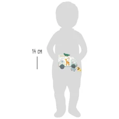 Small Foot - Houten Vormenstoof Jeep Safari, 6dlg.