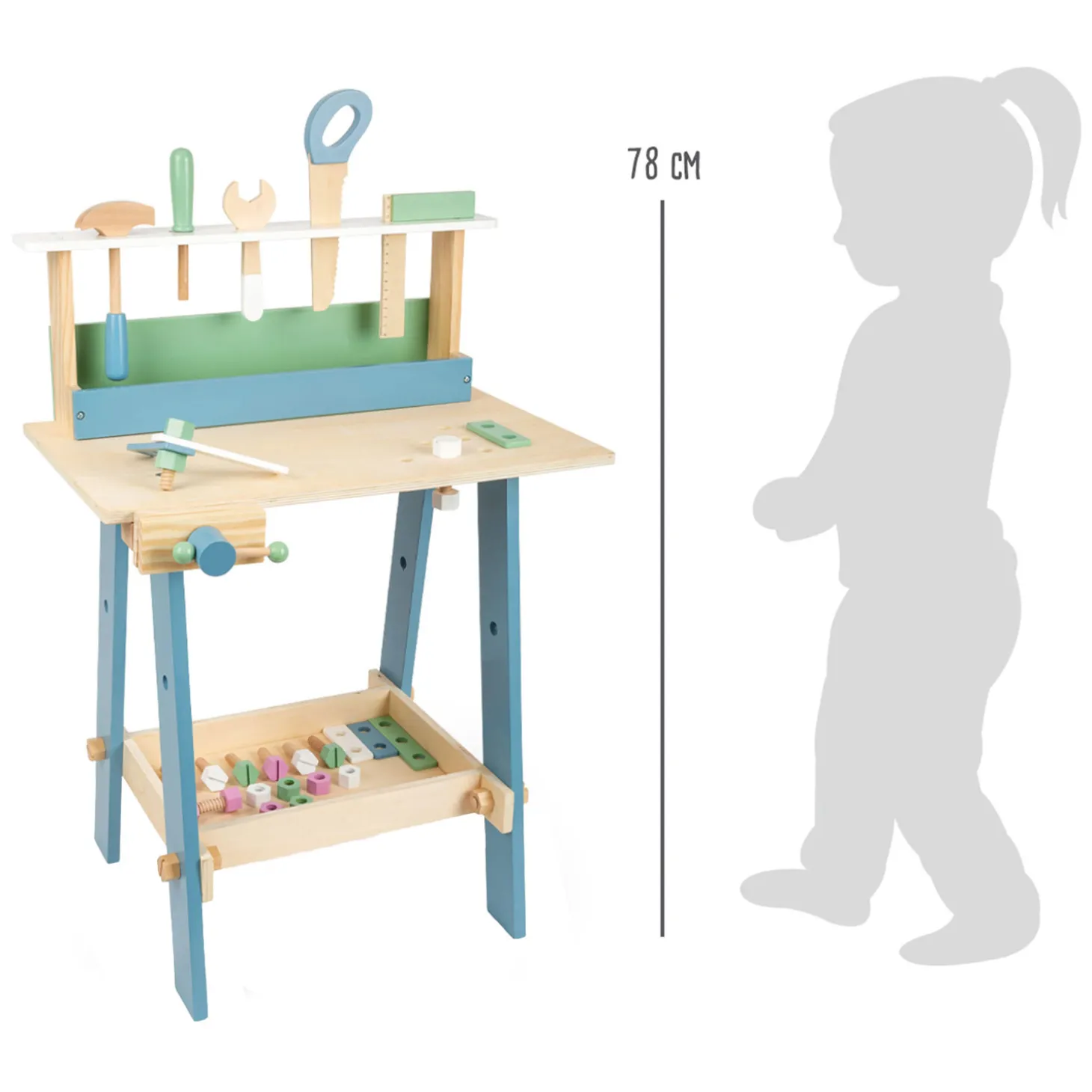 Small Foot - Houten Werkbank Nordic, 30dlg.