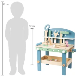 Small Foot - Houten Werkbank Compact Nordic, 22dlg.