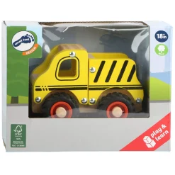 Small Foot - Houten Werkvoertuig Bouwplaats Geel