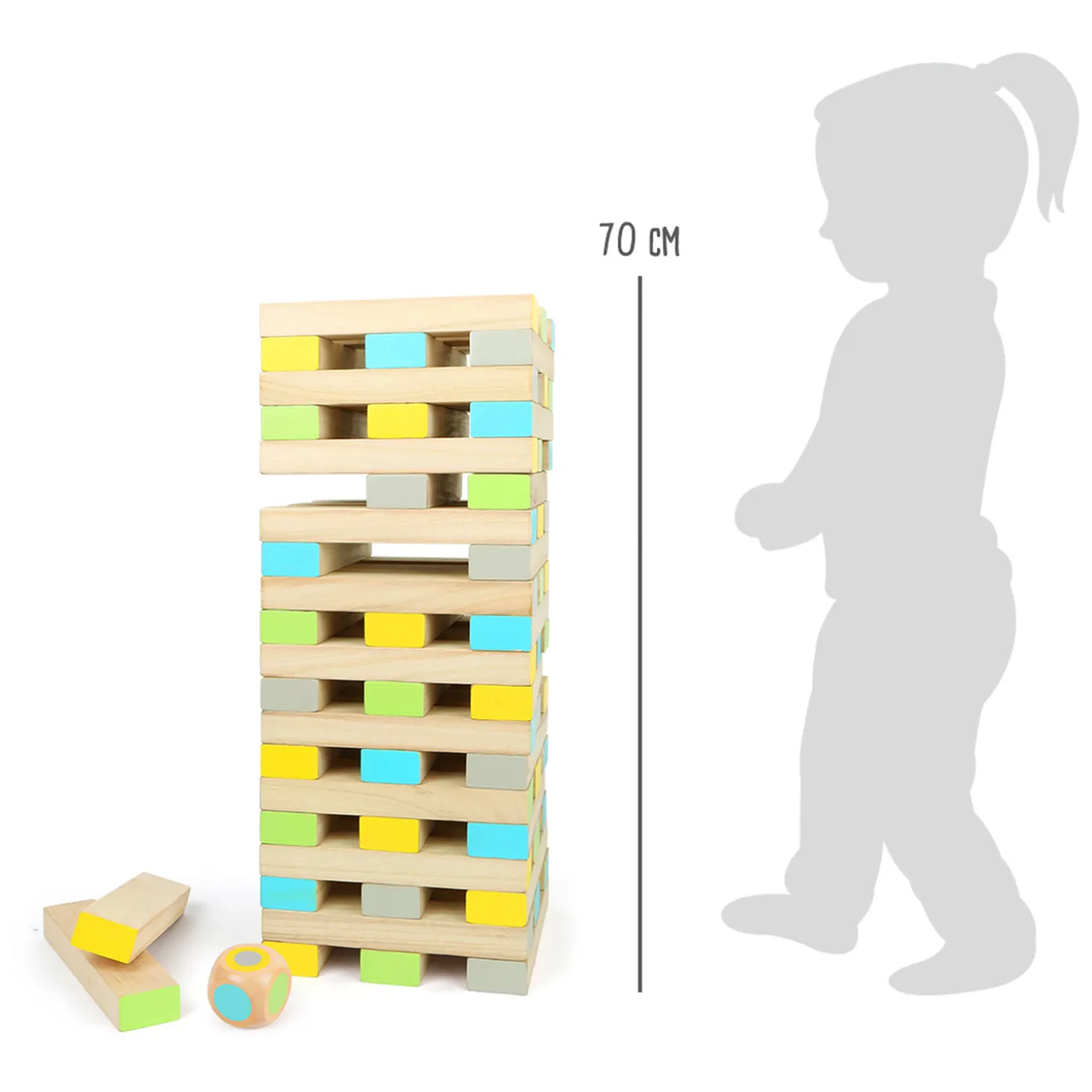 Small Foot - Houten Wiebeltoren Balansspel XXL