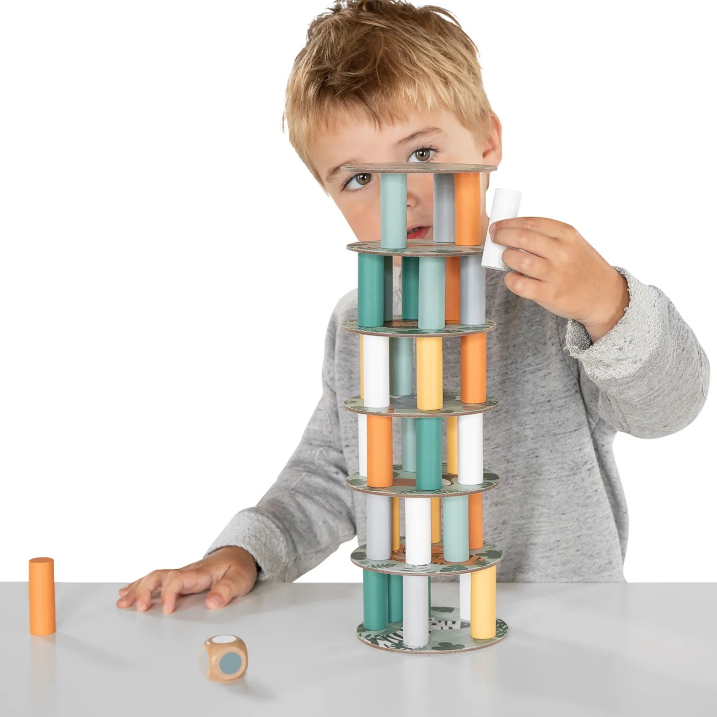 Small Foot - Houten Wiebeltoren Safari Spel