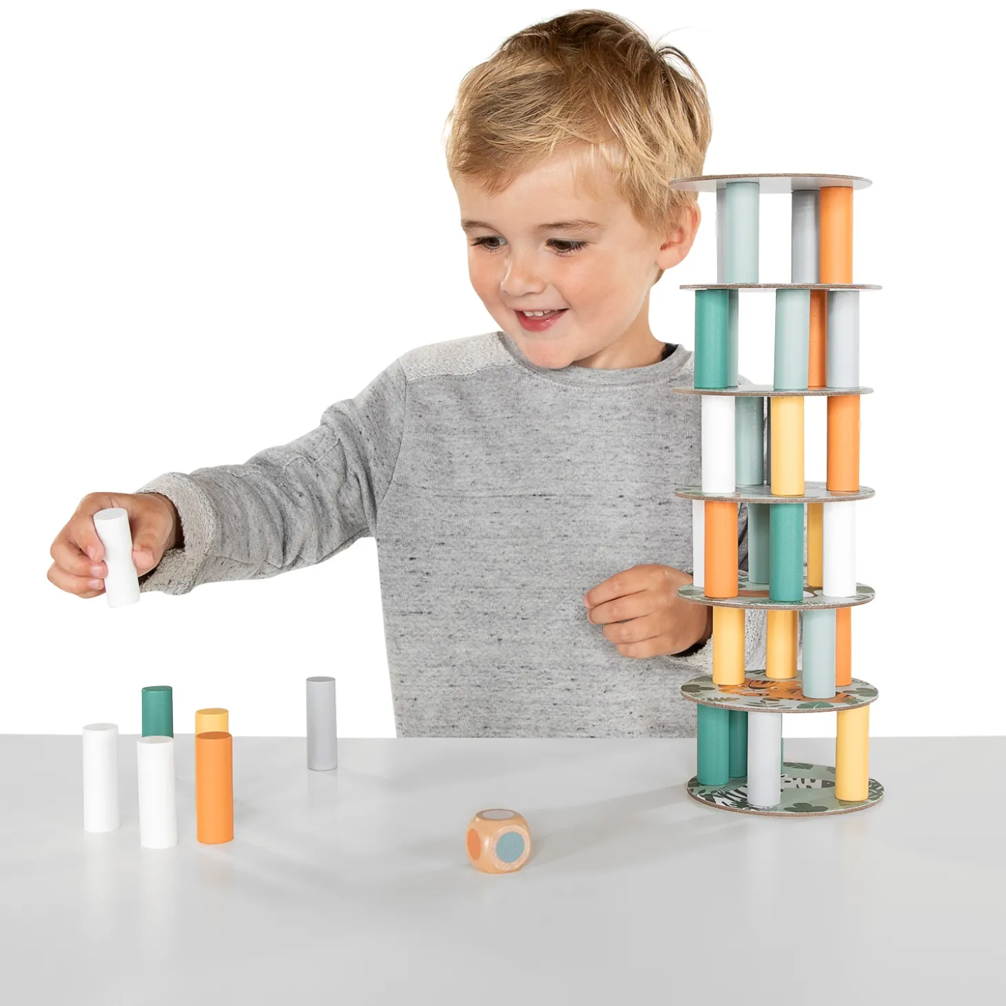Small Foot - Houten Wiebeltoren Safari Spel
