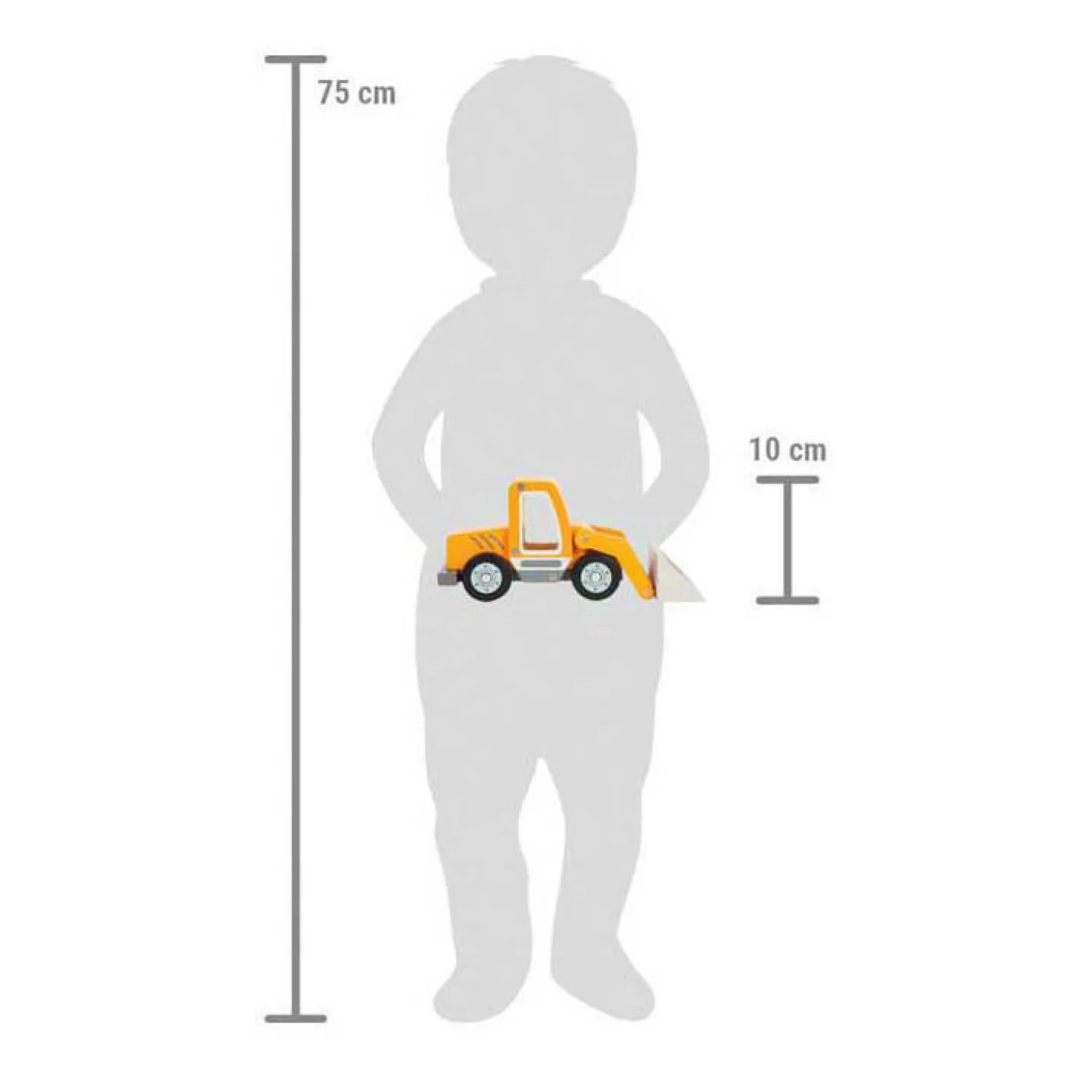 Small Foot - Houten Wiellader met Shovel