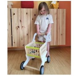 Small Foot - Houten Winkelwagen Supermarkt