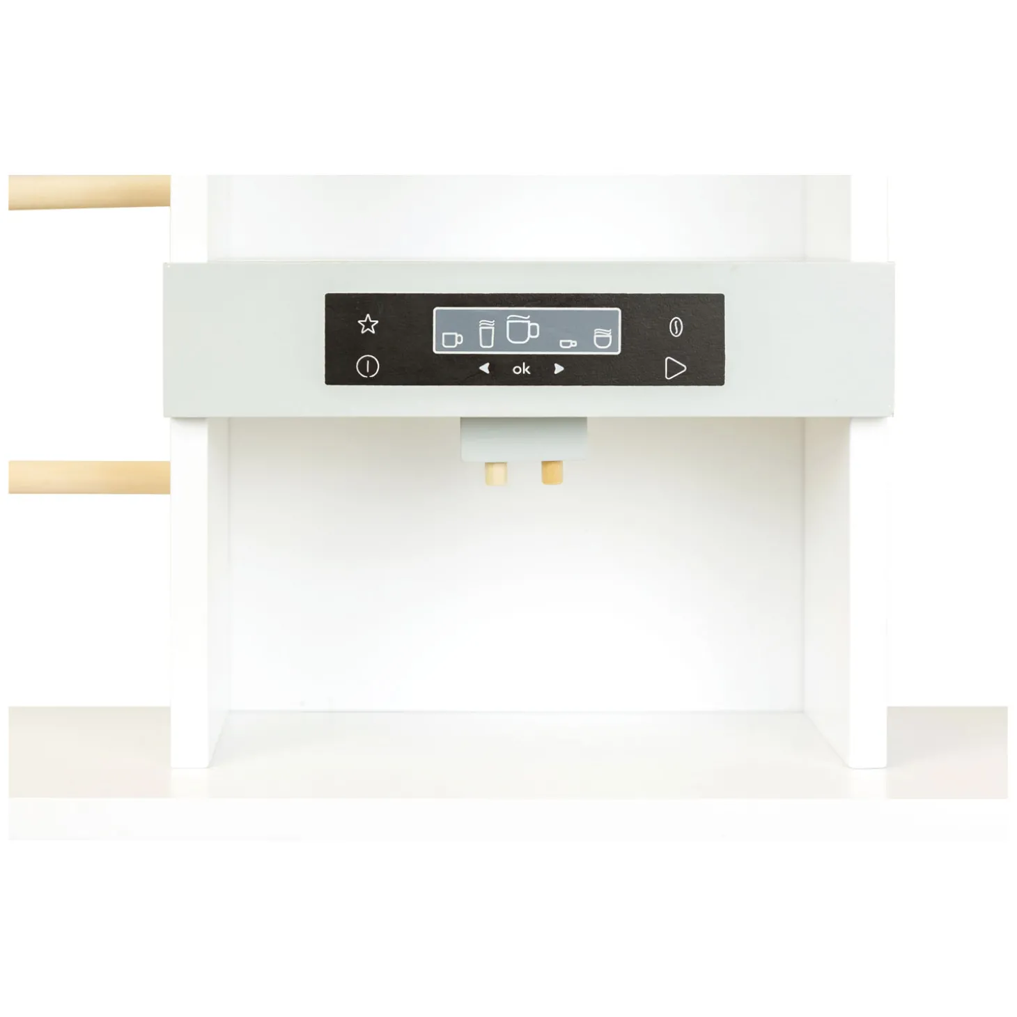 Small Foot - Houten Winkel Wit met Kassa en Lopende Band