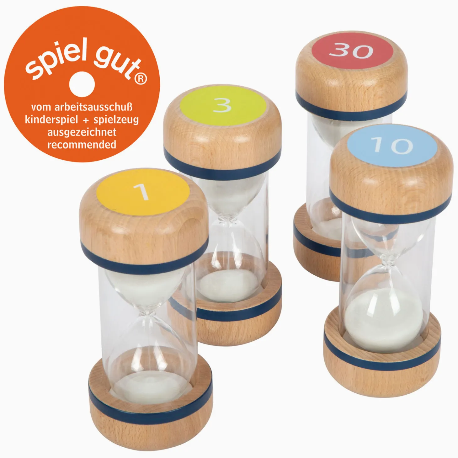 Small Foot - Houten Zandlopers XL Set, 4dlg.