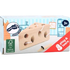 Small Foot  -  Kaas en Muis Houten Rijgspel